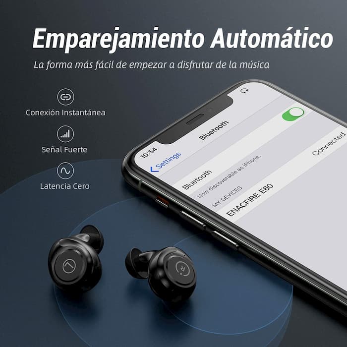 🥇 ENACFIRE E60 v5.0 Auriculares Bluetooth Reseña y Opiniones🤫